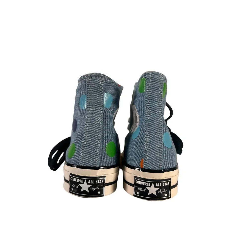 Converse Chuck 70 Hi Golf Wang Denim Polka Dot Men 3.5 Women 5.5 New 170011C - Picture 2 of 9